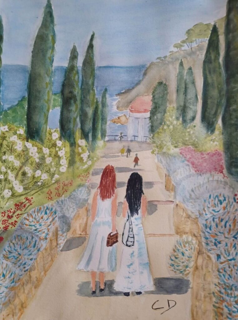 Colette DOSIO - Jardin de Marimurtra Catalogne Sud 31 x 41 cm