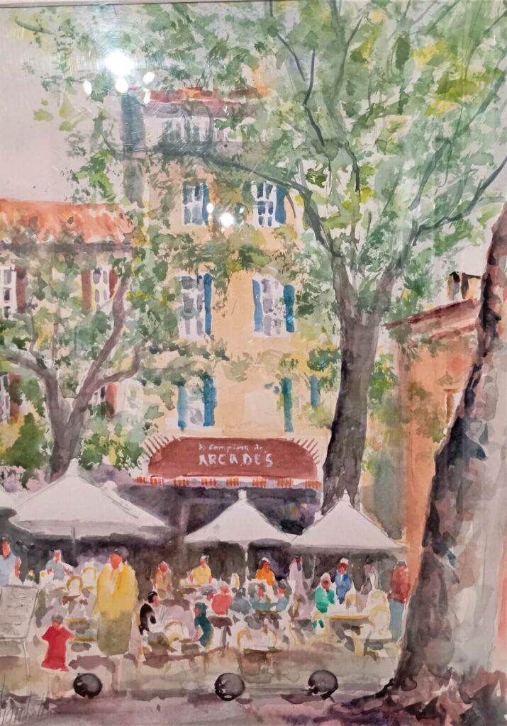 Gerard CHAMBETTAZ - Les arcades CERET 50 x 70 cm