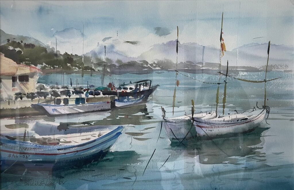 Sheila TAYLOR - Port de la Selva 56 x 38 cm