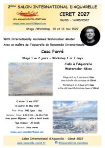 Affiche du stage « Ciels » — Cesc Farré