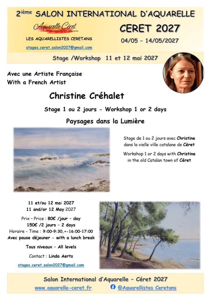 Affiche du stage de Christine Créhalet