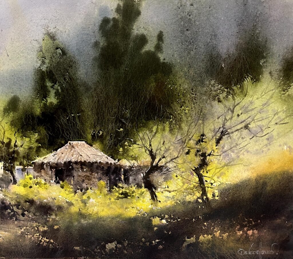 Aquarelle de Darío Percy Ccallo