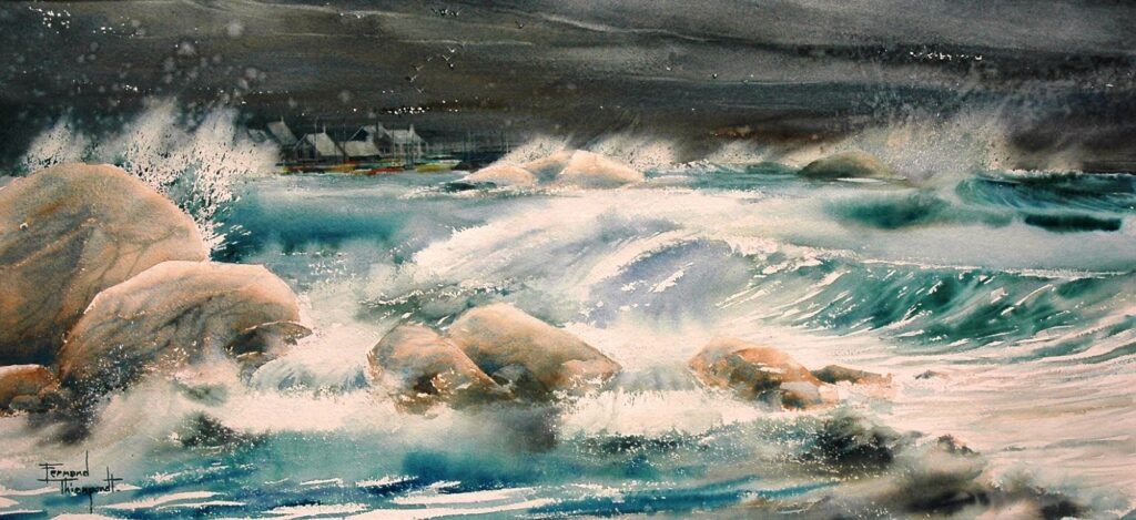 De kust bij Perros-Guirec — Fernand Thienpondt
