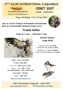 Affiche du stage « Grands oiseaux » — Franck Rollier