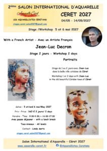 Affiche du stage « Portraits » — Jean-Luc Decron