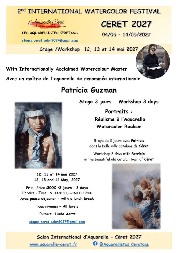 Workshop poster for Patricia Guzmán