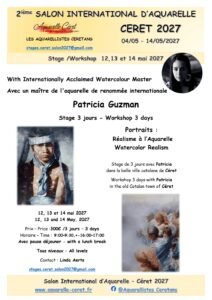Affiche du stage « Portraits » — Patricia Guzmán