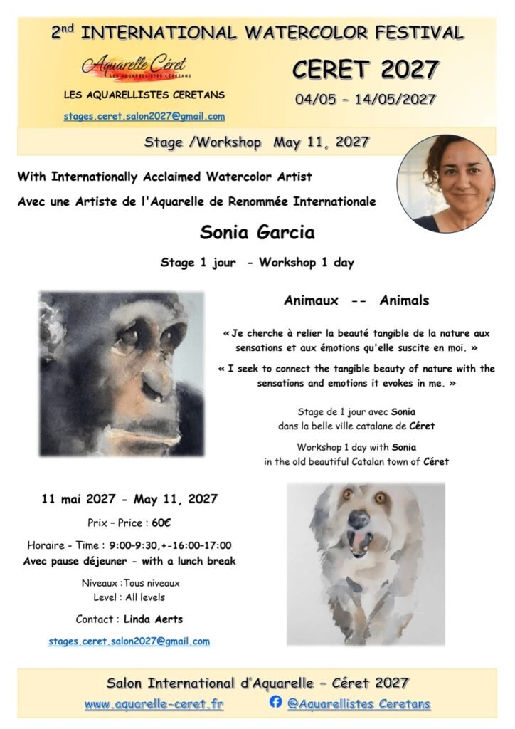 Workshop poster for Sonia Garcia