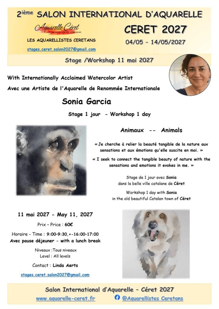 Affiche du stage de Sonia Garcia