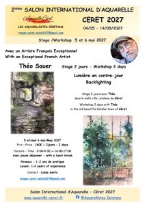 Affiche du stage « Paysages – Lumière » — Théo Sauer